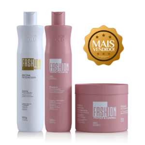Combo Escova Progressiva Fashion Gold 500g